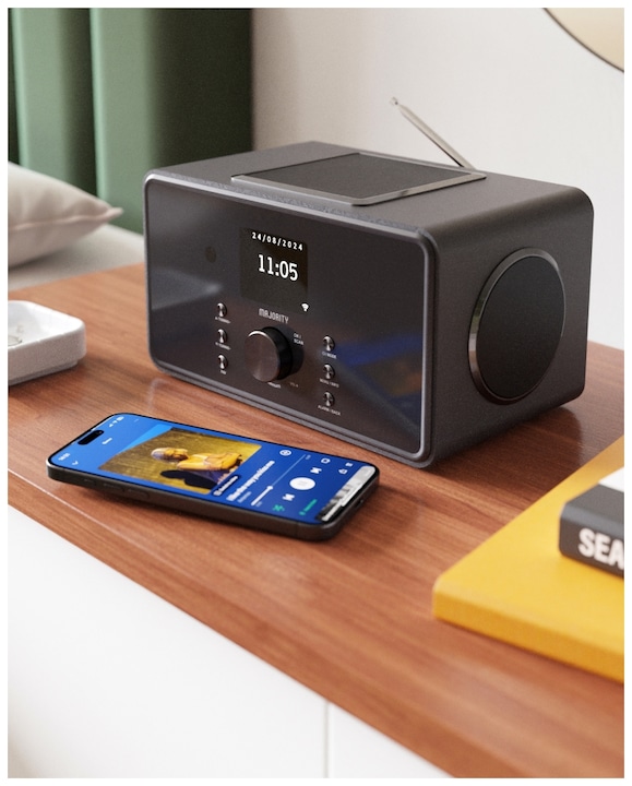 Produktbild Majority Bard Black (Internetradio, FM, UKW, WLAN, Bluetooth)