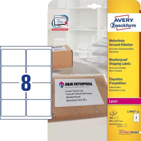Avery, Etiketten, Zweckform L7993