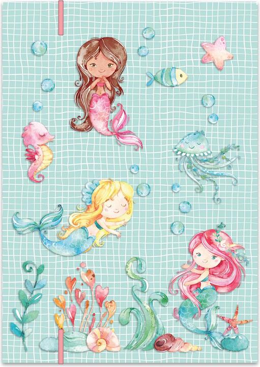 Actual product image Papierdrachen School folder set of 2 DIN A4 - Mermaid (VE 4) (A4, 2 x)