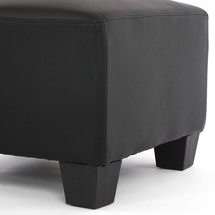 Produktbild Swisshandel24 Modular Ottomane Lyon, Kunstleder schwarz