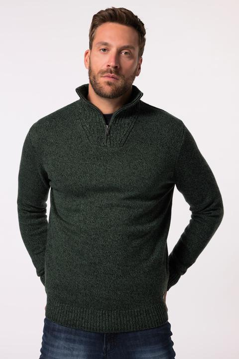 Produktbild JP1880 JP 1880 Troyer, TwoTone-Strick, Zippkragen, bis 7 XL (7XL)