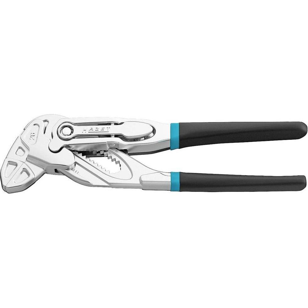 HAZET, Zange, Zangenschlüssel 762-12 (schwarz/blau, 125mm, Schnellverstellung Tipp-/Step) (125 mm)