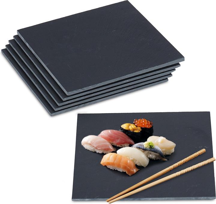 Actual product image Relaxdays 6x slate plate
