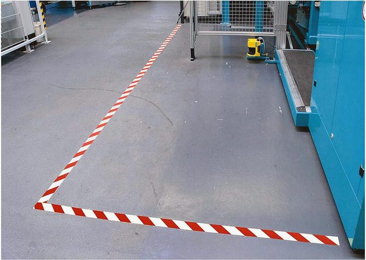 Actual product image tesa ® Markierungsband 33m:50mm rot/weiss (50 mm)