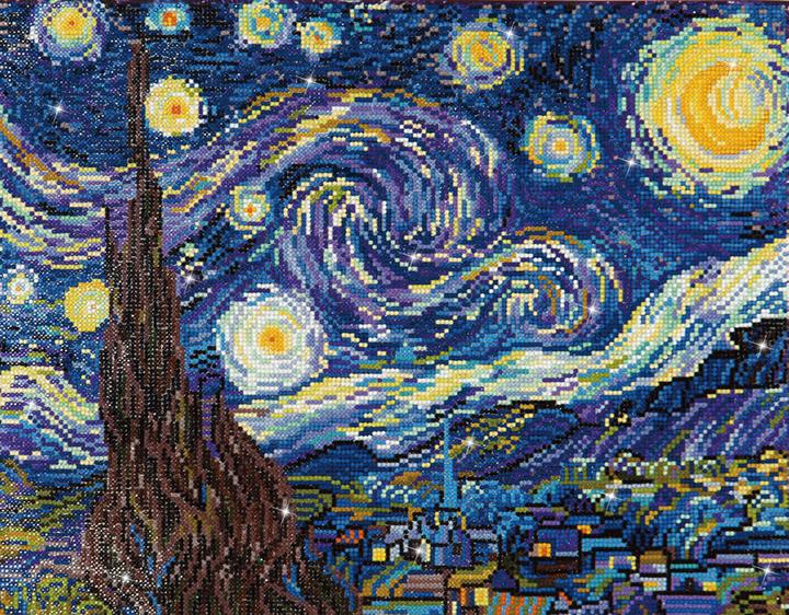 Immagine prodotto Diamond Dotz Quadro Diamante Notte Stellata (Van Gogh)