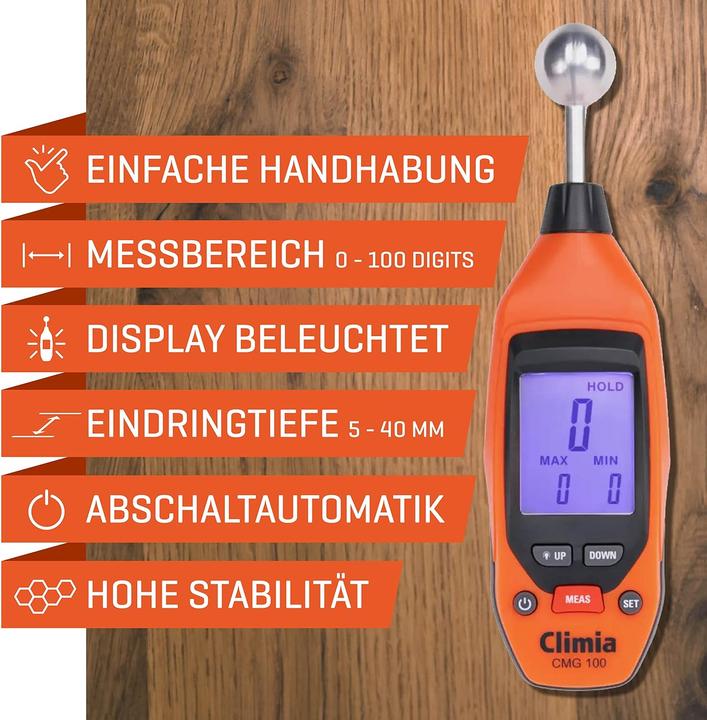 Actual product image Climia Moisture Meter CMG100