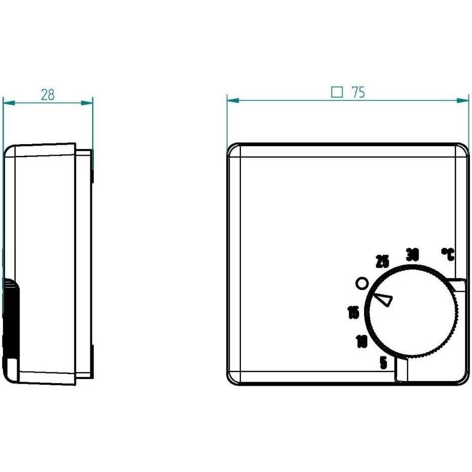 Thumbnail - Eberle Controls Raumthermostat Raumtemperaturregler, Thermostat, Weiss