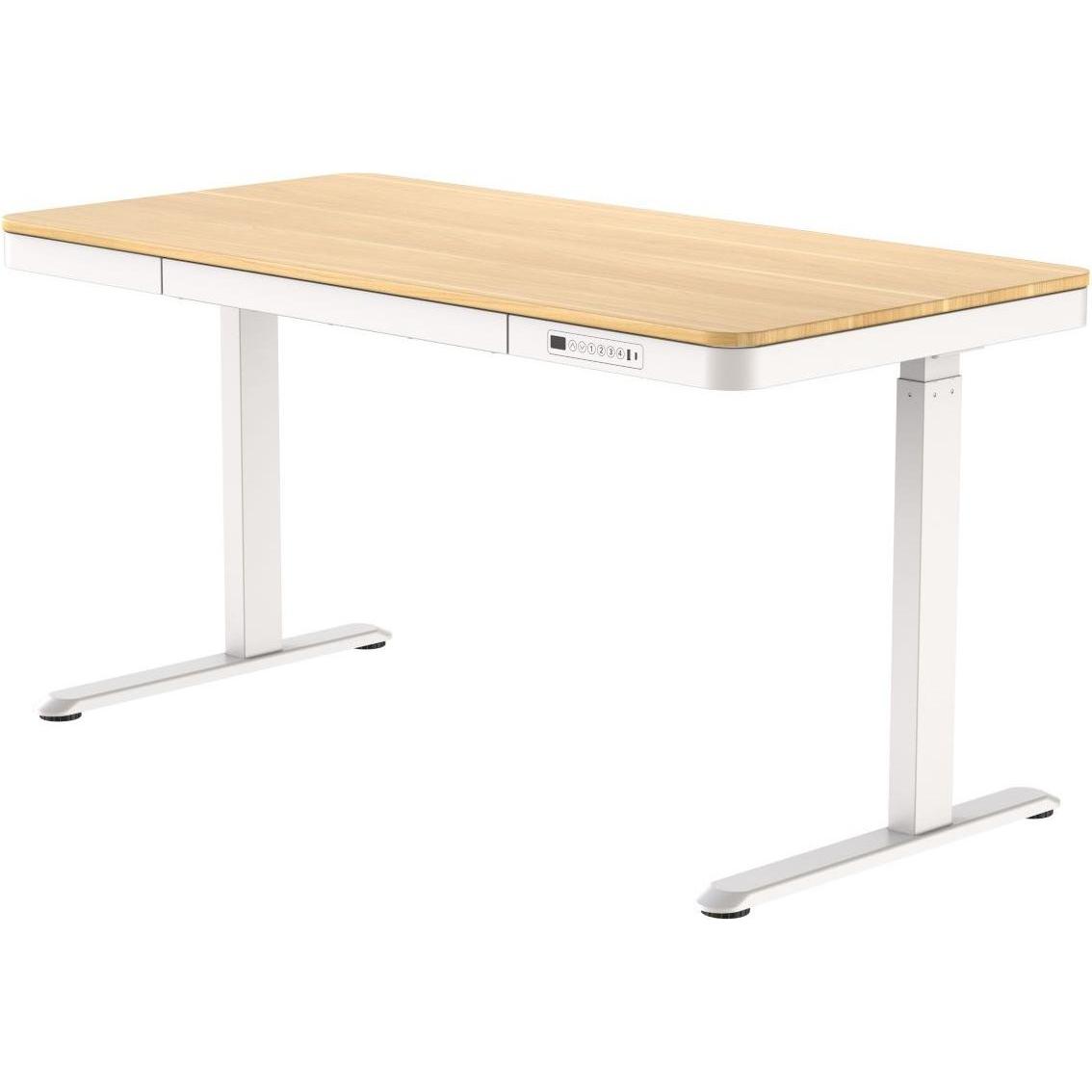 Activejet, Schreibtisch, Schreibtisch mit elektrischer Höhenverstellung 140x70 ET119W-C weiss/Eiche
