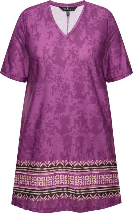 Actual product image Ulla Popken Border Print Stretch Knit Pocket Tunic (46, 48)