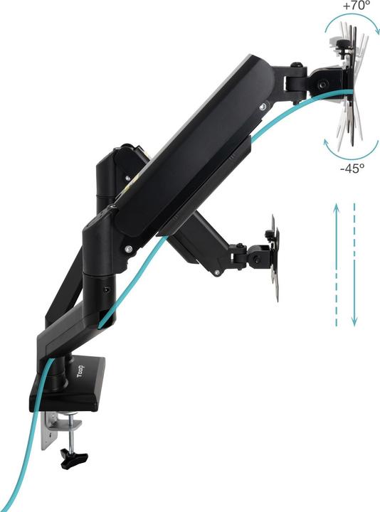 Produktbild Tooq Technology DB1434TNR-B (Tisch, 34", 20 kg)