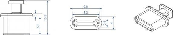 Image du produit Delock Couverture anti-poussière USB de type C (10 pièces) (Fiches et connecteurs)