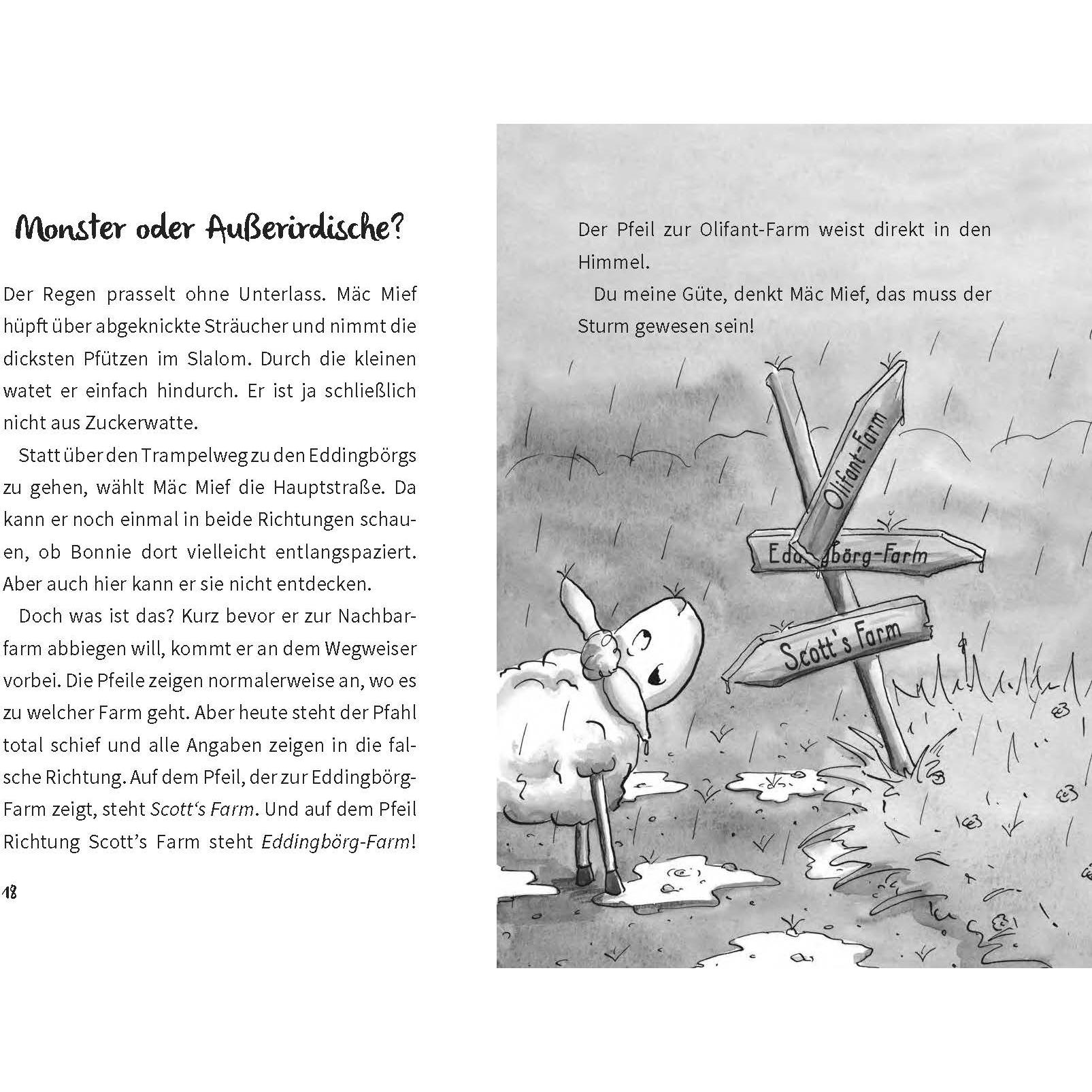 Thumbnail - Mäc Mief und die rätselhafte Schafentführung, Kinderbücher von Ina Krabbe, Carola Becker