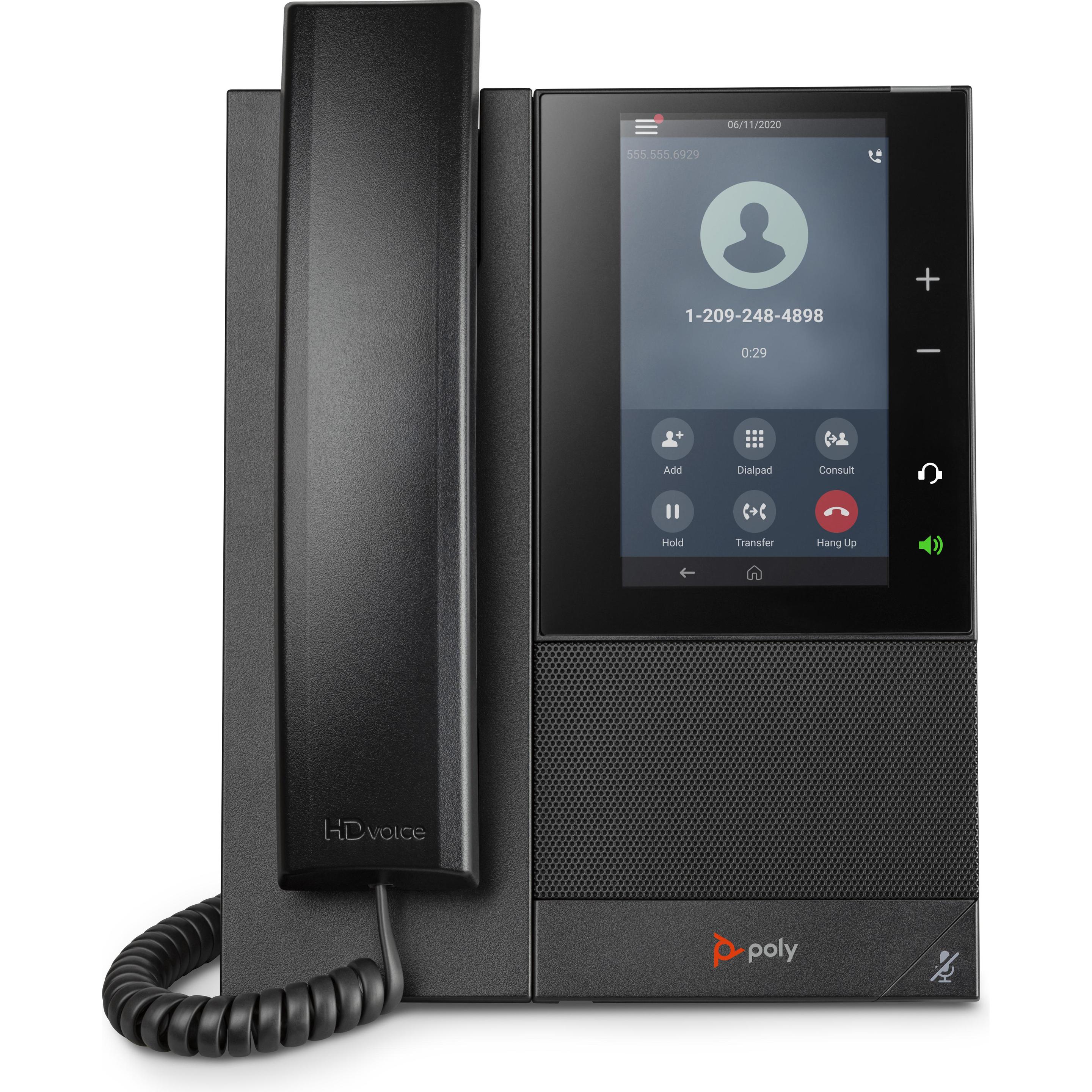 HP Poly CCX 505 BMP SIP PoE-e, Telefon, Schwarz