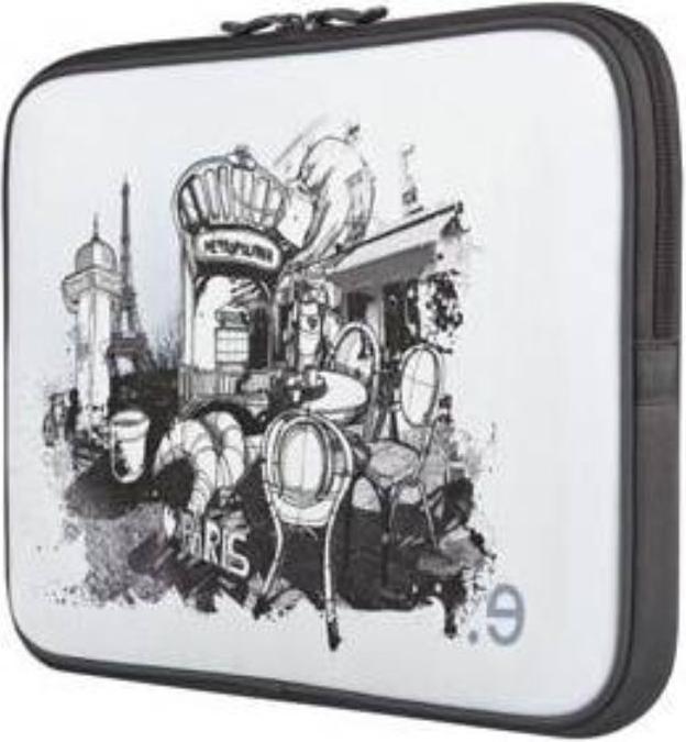 Produktbild Be.ez Hülle für MacBook Pro 15“ LA Edition Kleid ‚I LOV PARIS‘ mit Reissverschluss (15")