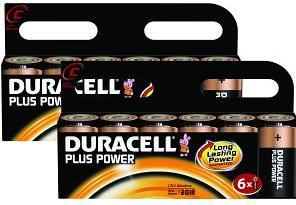 Duracell Plus C Size 12 Pack (12 Stk., C)