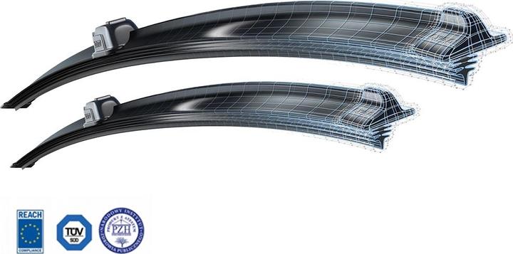 Actual product image Oximo Front windscreen wiper set for Chevrolet Spark saloon 2013 to 2015