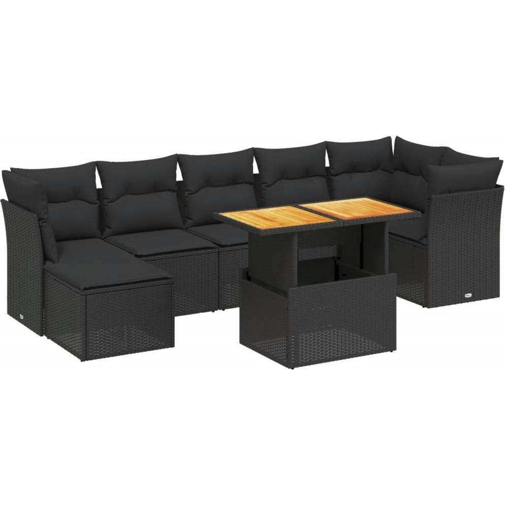 VidaXL, Gartenlounge, 10-tlg. Garten-Lounge-Set mit Kissen