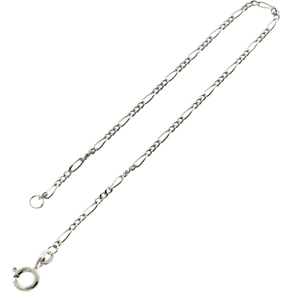 Luxxos, Armschmuck, Figaroarmband 2,10 mm aus 925 Sterling Silber, (21 cm, 925 Sterling Silber)
