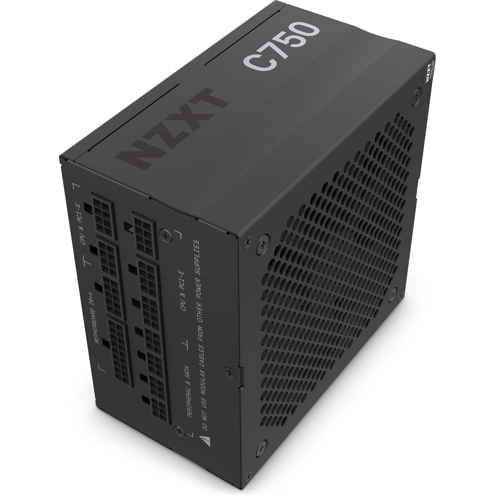NZXT C Series Bronze 750W non Modular (750 W), PC Netzteil, Schwarz