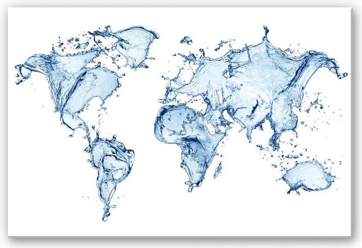 Produktbild Trenddeko Splashing Worldmap (60 x 40 cm)