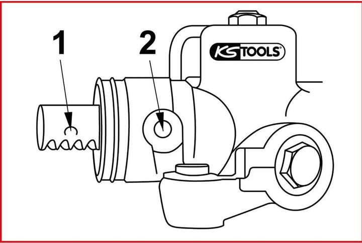 Actual product image KS Tools Locking screw for rack centre position for VAG