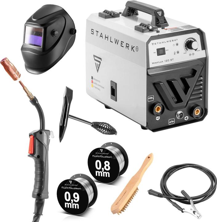 Actual product image Stahlwerk Mini FLUX 120 ST welding machine with ARC | MMA function, fully equipped