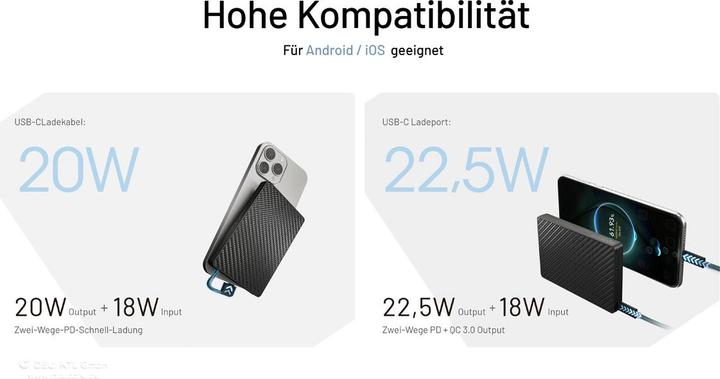 Produktbild Nitecore Pocket (10000 mAh, 22.50 W, 38.50 Wh)