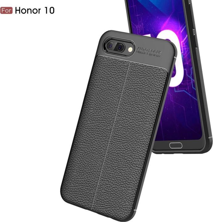 Produktbild Screenguard Honor 10 Hülle Leather Design TPU Cover