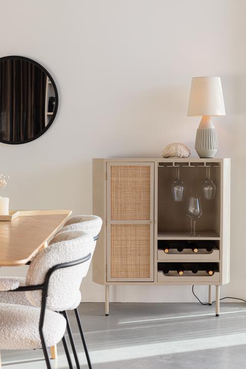Produktbild White Label Living Cabinet (8 Flaschen, 90 x 38 x 100 cm)