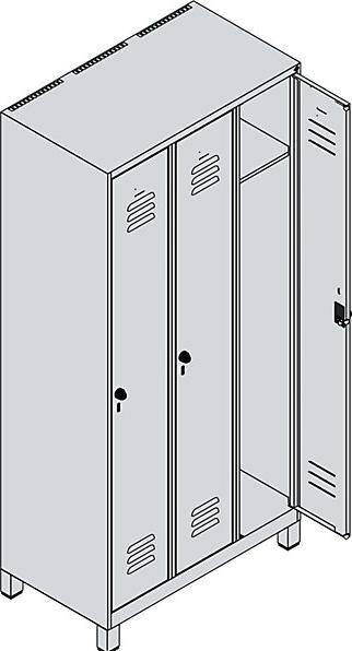 Actual product image C+P Classic PLUS locker (90 cm, 195 cm)