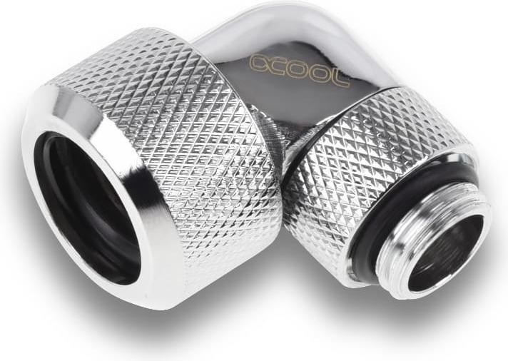 Actual product image Alphacool Icicle 16mm HardTube Screw-on 90?? rotatable G1/4 for acrylic/brass tubes - 4pcs S