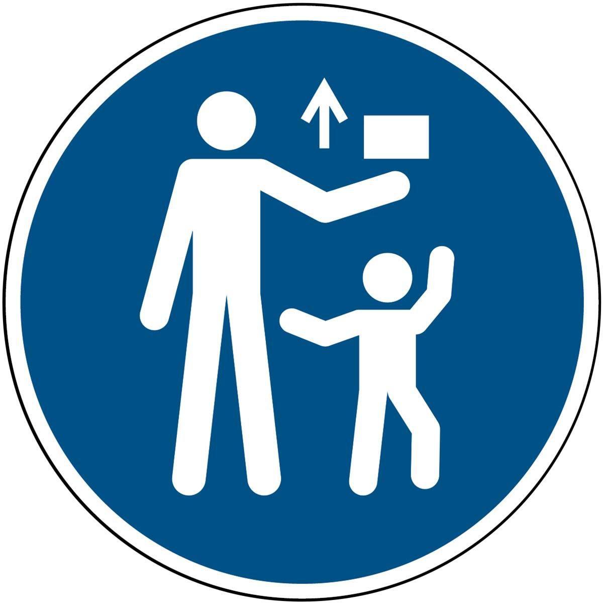 Brady, Etiketten, B-7541, ISO 7010 Sicherheitsschild - Darf nicht in die Hände von Kindern gelangen (M055), La