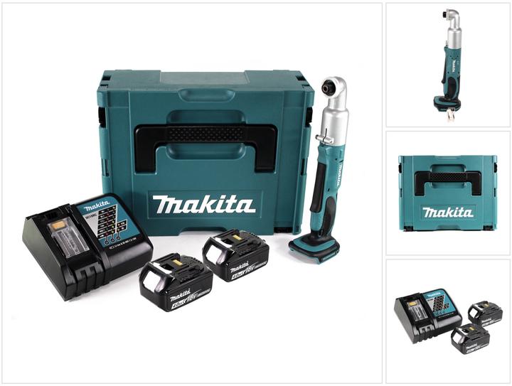Actual product image Makita DTL 061 RMJ Battery angle impact wrench 18V 1/4" 60Nm + 2x battery 4,0Ah + charger + Makpac (Rechargeable battery operated)