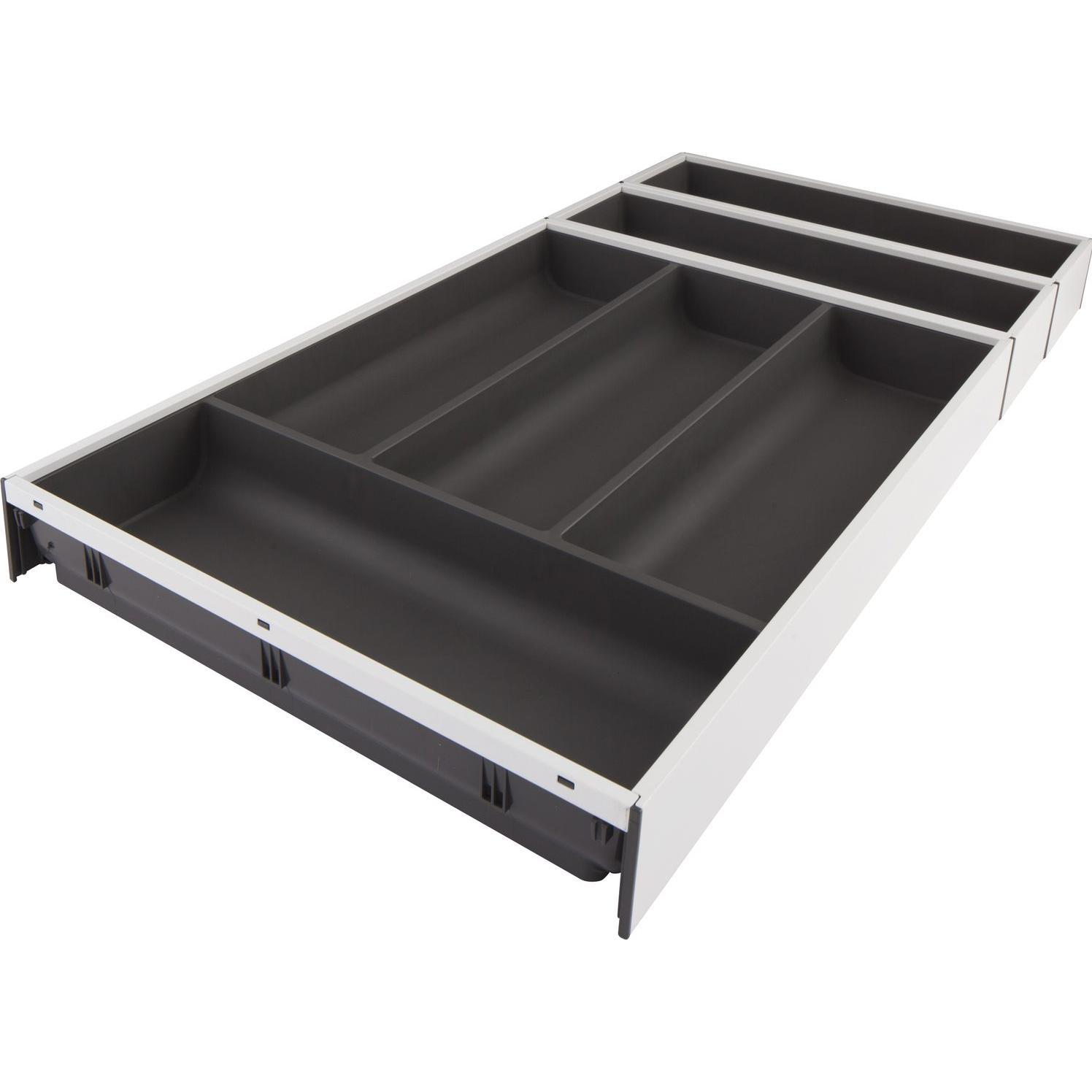 Thumbnail - Blum, Möbelausstattung, Ambia-Line Besteckkasten 624x300x50, Stahl seidenweiss oriongrau matt (1 Stk.)