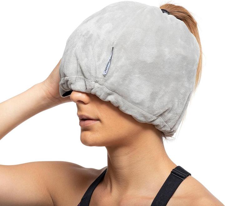 Actual product image InnovaGoods Hawfron Migraines and Relaxation Gel Hat Grey