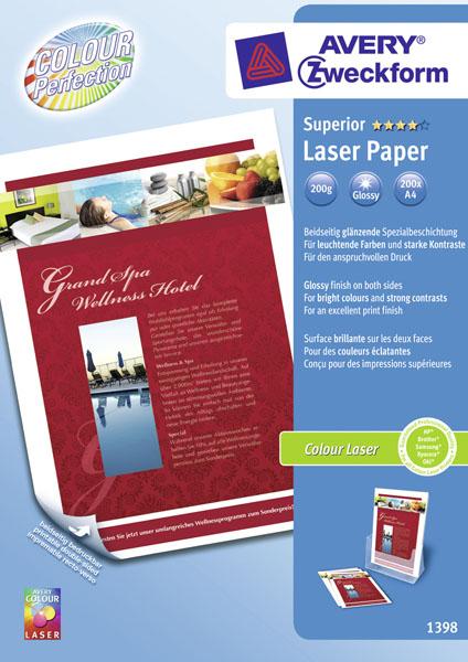 Produktbild Avery Premium Colour Laser Papier (200 g/m², 200 x, A4)