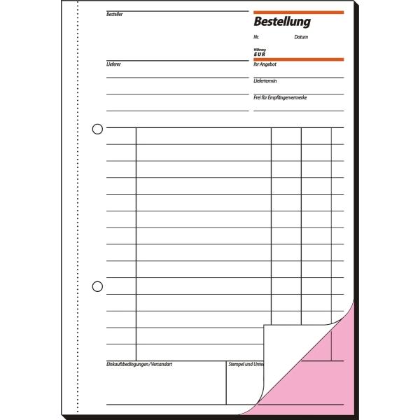 Actual product image Sigel Order form book BE525