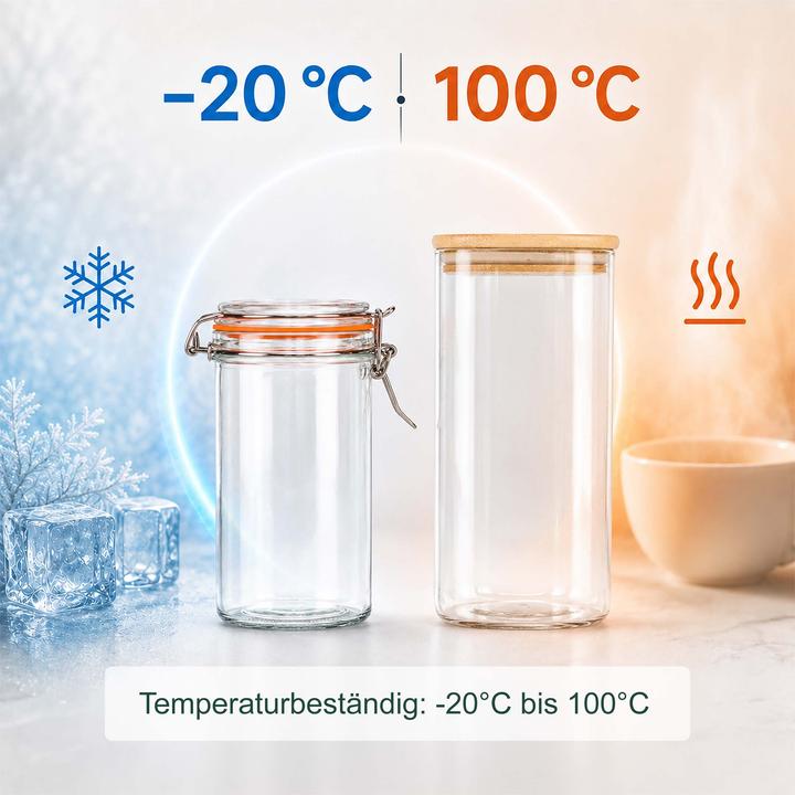 Produktbild Relaxdays 9-tlg. Vorratsgläser-Set