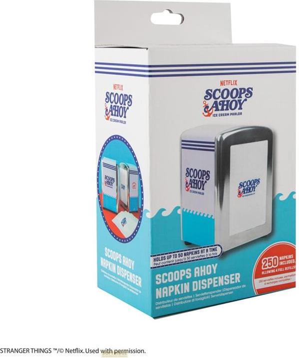 Actual product image Cinereplicas Stranger Things: Scoops Ahoy napkin dispenser
