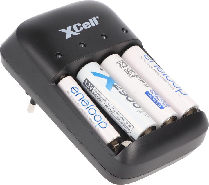 Productafbeelding XCell BC-X500 Ronde cel lader NiMH 9 V blok, Micro (AAA), Mignon (AA) (1 Pcs., 9V Block, AA, AAA, Lader zonder batterij)