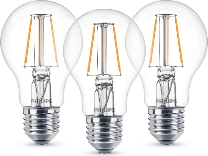 Actual product image Philips Lamp (E27, 4.30 W, 250 lm, 3 x, F)