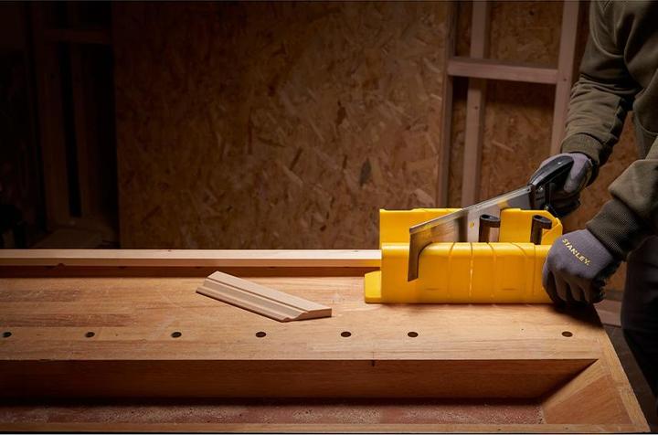 Actual product image Stanley Mitre box with saw