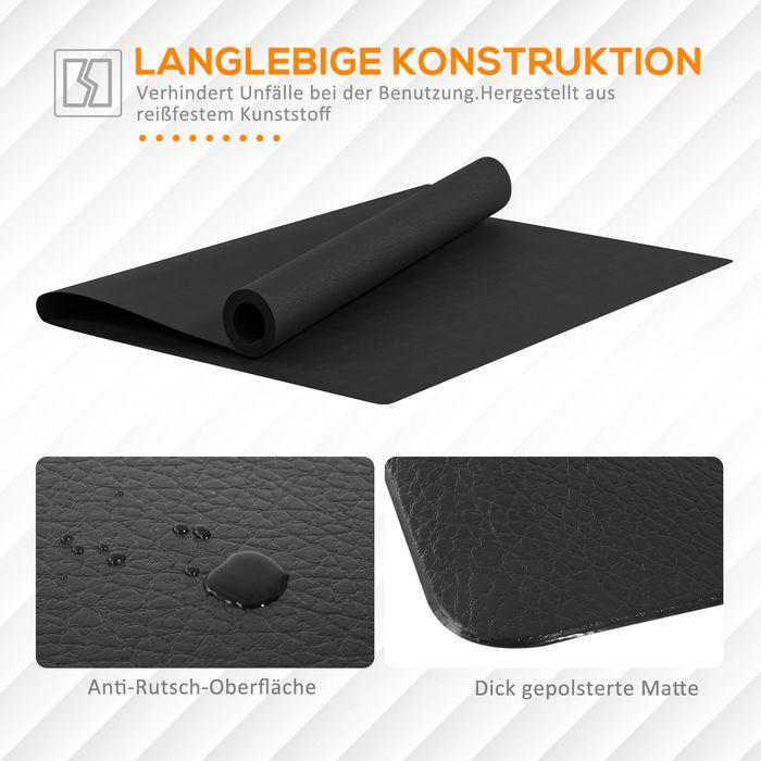 Produktbild Swisshandel24 Bodenschutzmatte für Fitnessgeräte rutschfest Fitnessmatte 4 mm Dicke Yogamatte (0.40 cm)