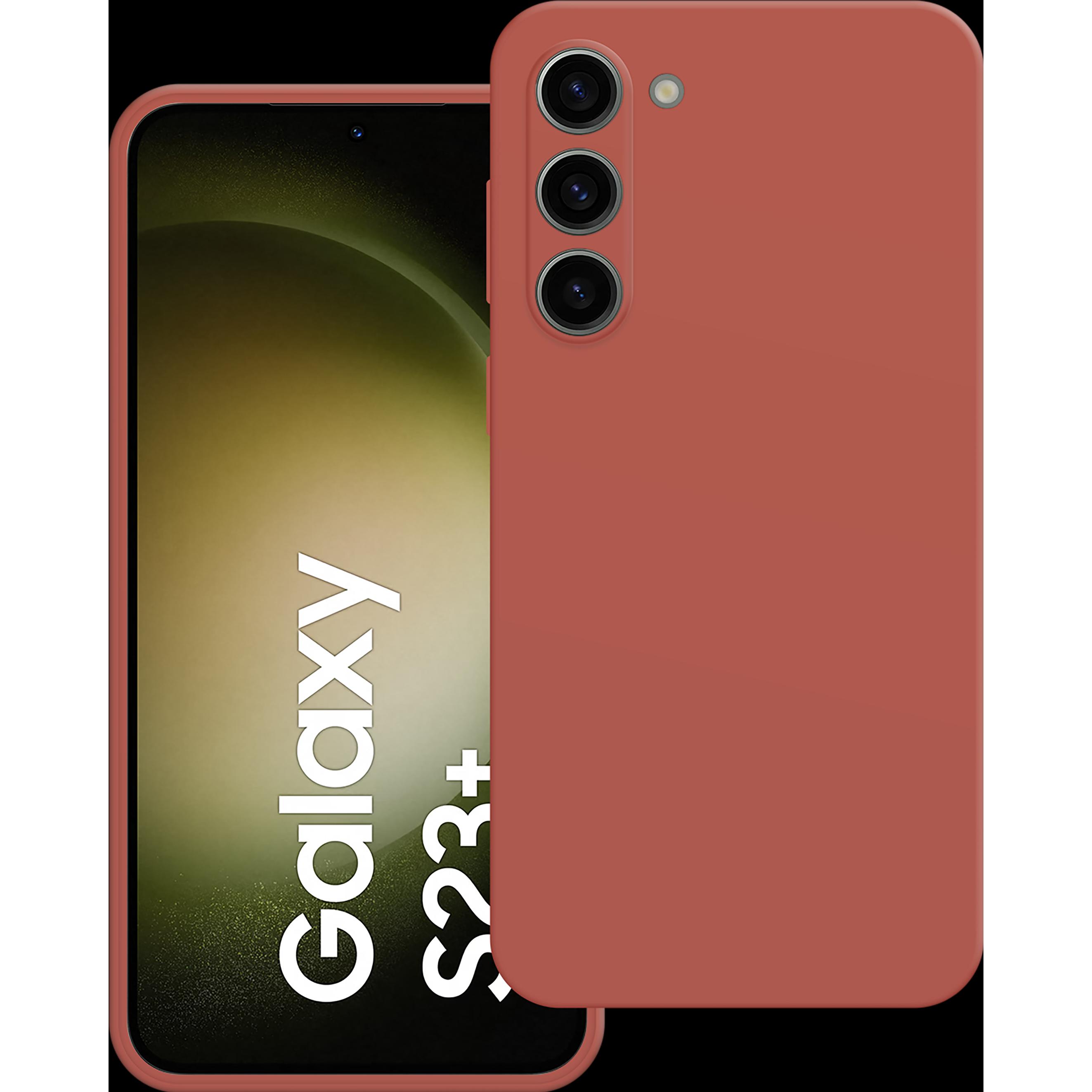 Thumbnail - Cazy Silikon Hülle Kompatibel mit Samsung Galaxy S23+ - Soft TPU Schutz - (Samsung Galaxy S23+), Smartphone Hülle, Rot