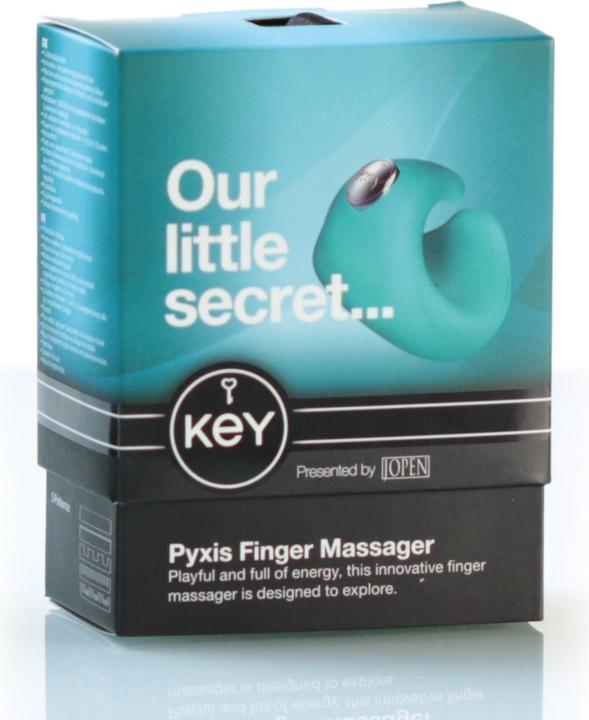 Actual product image KEY by Jopen Pyxis Finger Massager Blue