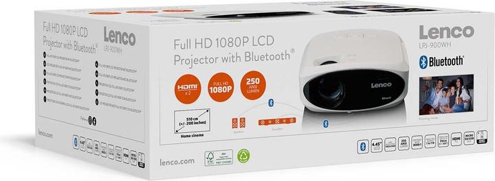 Productafbeelding Lenco LPJ-900WH (Volledige HD, 250 lm)