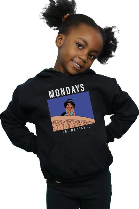 Produktbild Disney Princess Jasmine Mondays Got Me Like Kapuzenpullover Mädchen (140, 146)