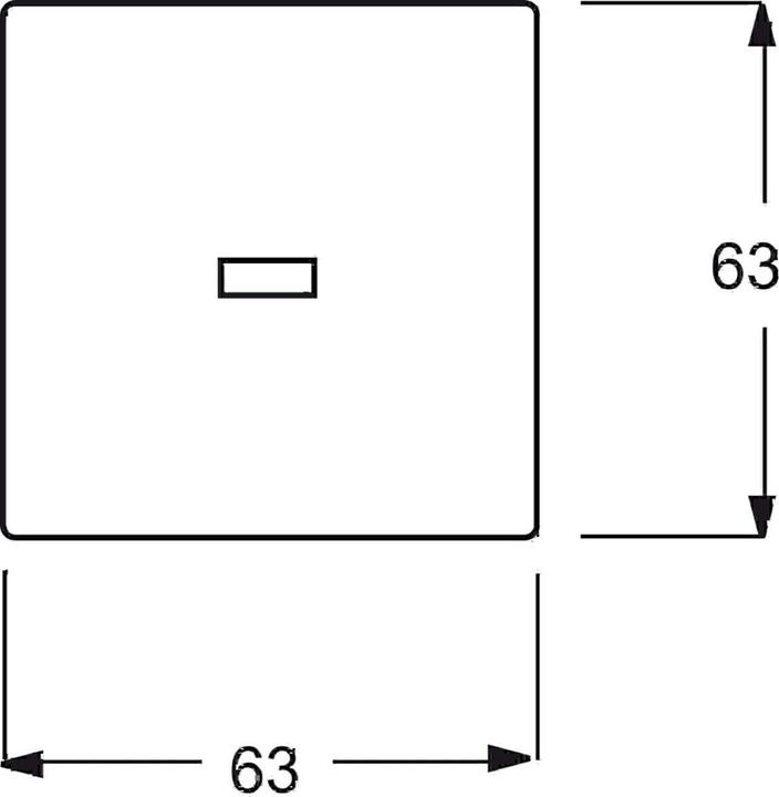 Actual product image Busch-Jaeger Rocker with small transparent dome 2CKA001751A3154