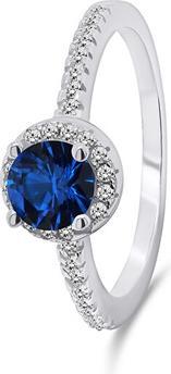 Immagine prodotto Brilio Argento - Incantevole anello in argento con zirconi RI054WB - Circuito: 52 mm (52)