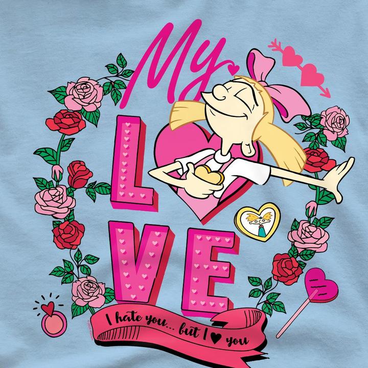Produktbild Hey Arnold! I Hate You But Love You TShirt Valentinstag (S)
